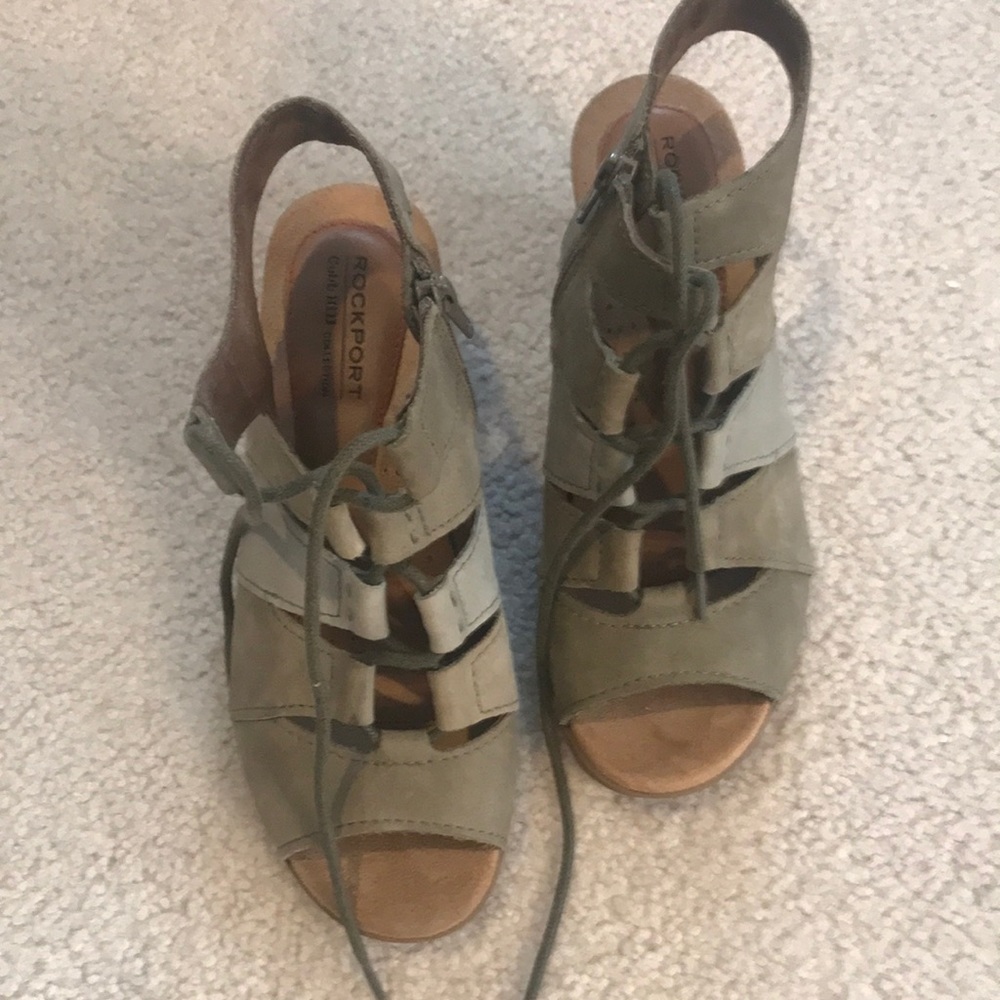 Rockport leather heeled sandal